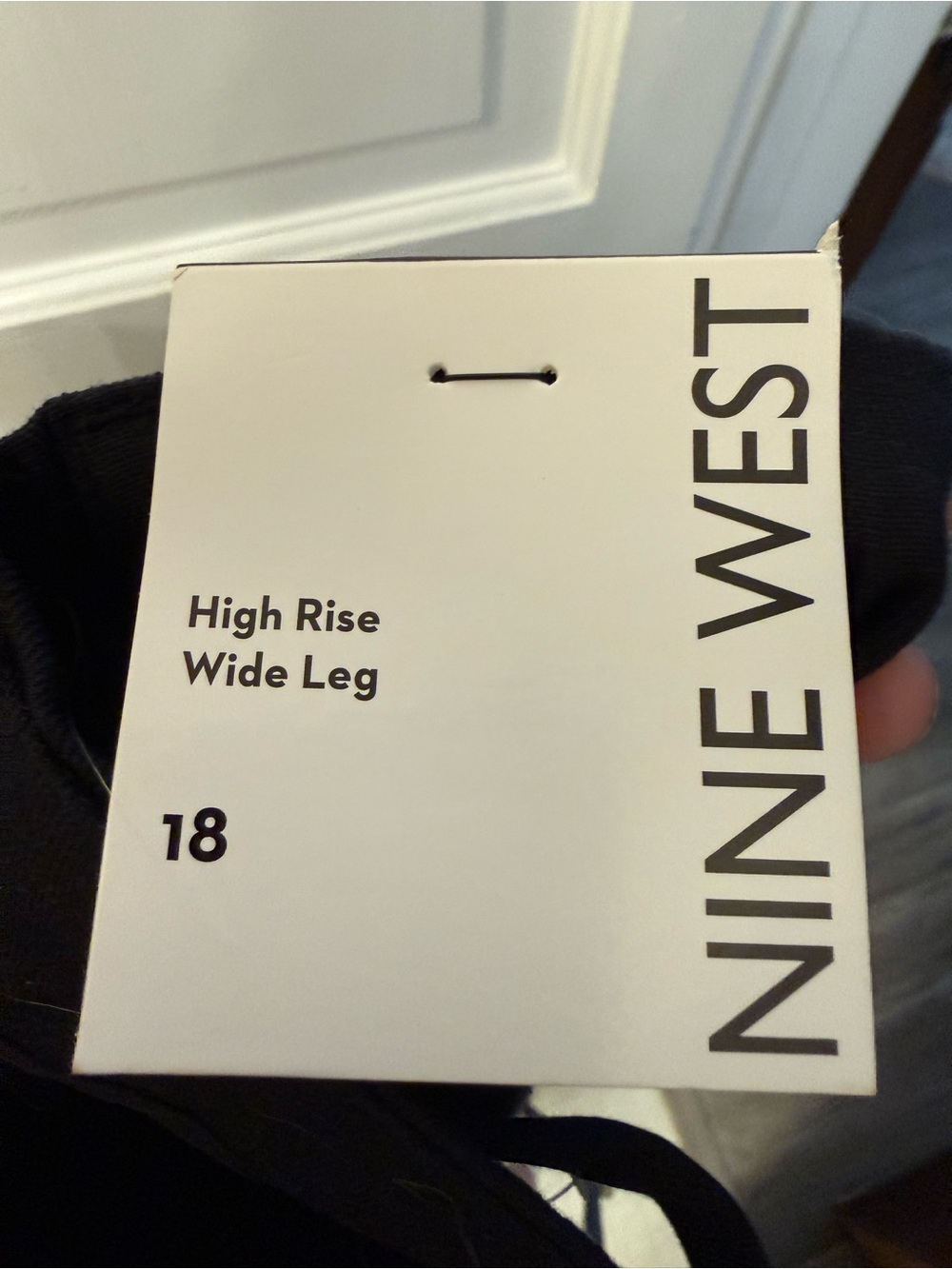 Nine West Black women’s High-Rise Wide-Leg dress pants